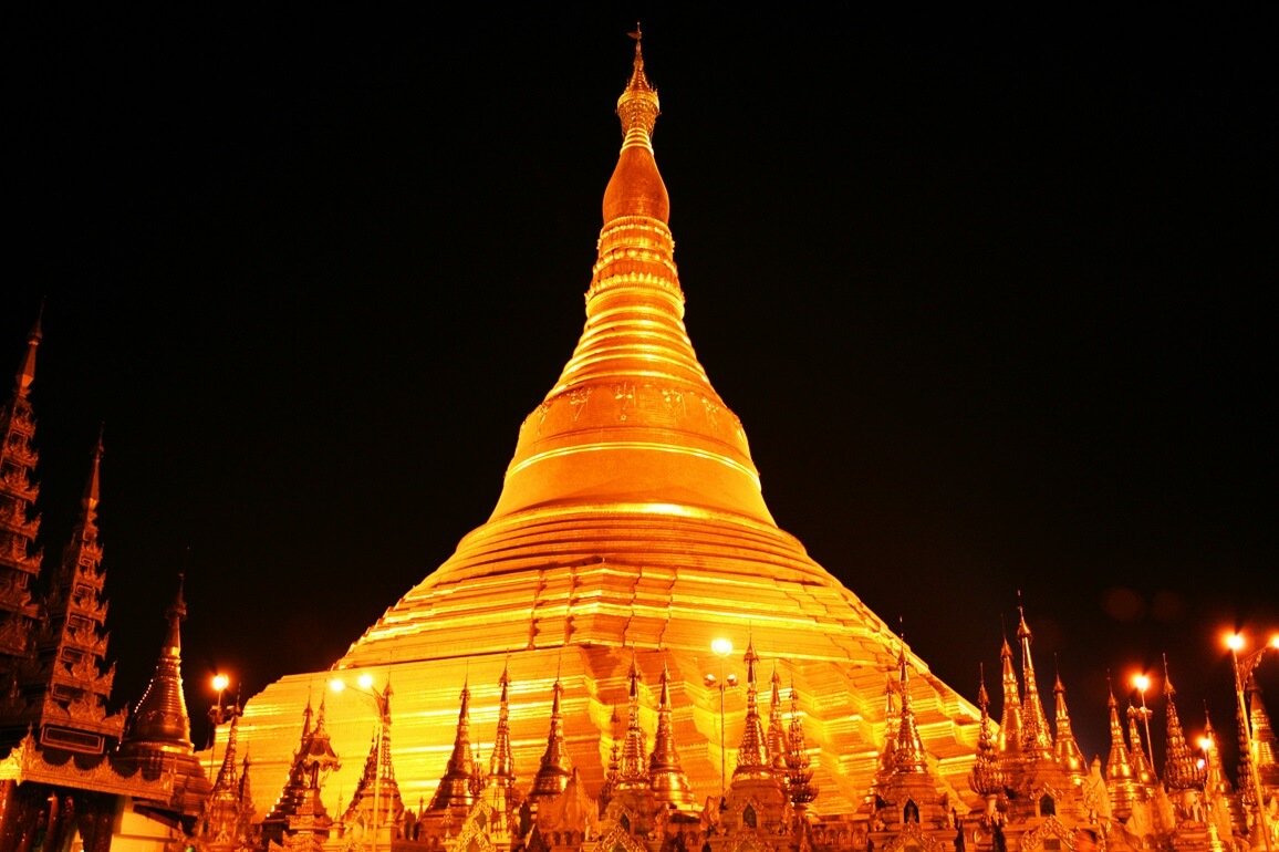 myanmar pagoda and yangon